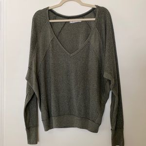 Free People olive green sweater, size S